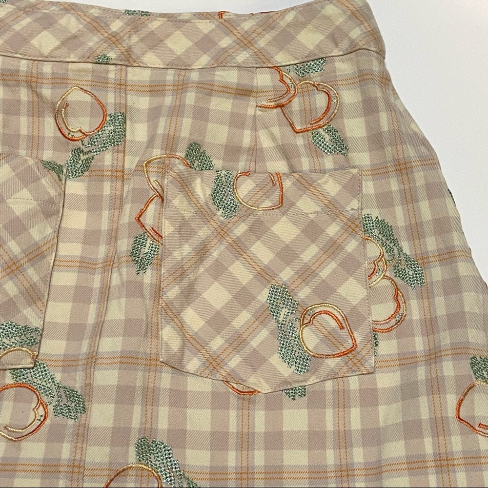 Urban Outfitters • Peaches & Plaid Kilt Skirt - Picture 5 of 7